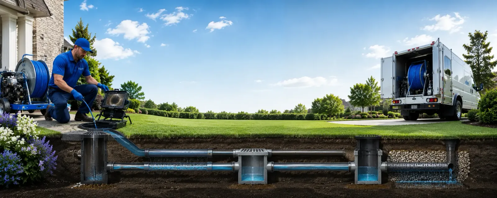 Outdoor drain cleaning information for Swanton, OH